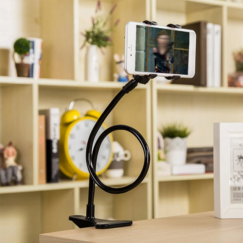 

Universal Lazy Bed Desktop Car Mount Phone Holder 360 Rotating Flexible Phone Bracket