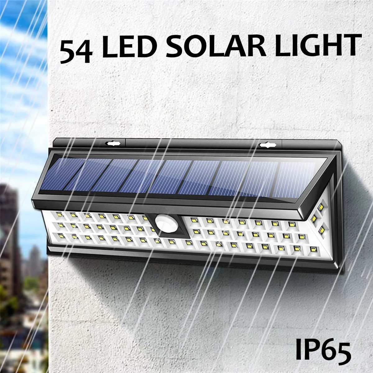 

IP65 Waterproof 54 LED Solar Power Light 5W Outdoor Garden Yard Lights PIR Motion Sensor Pathway Wall Night Lamp Decoration