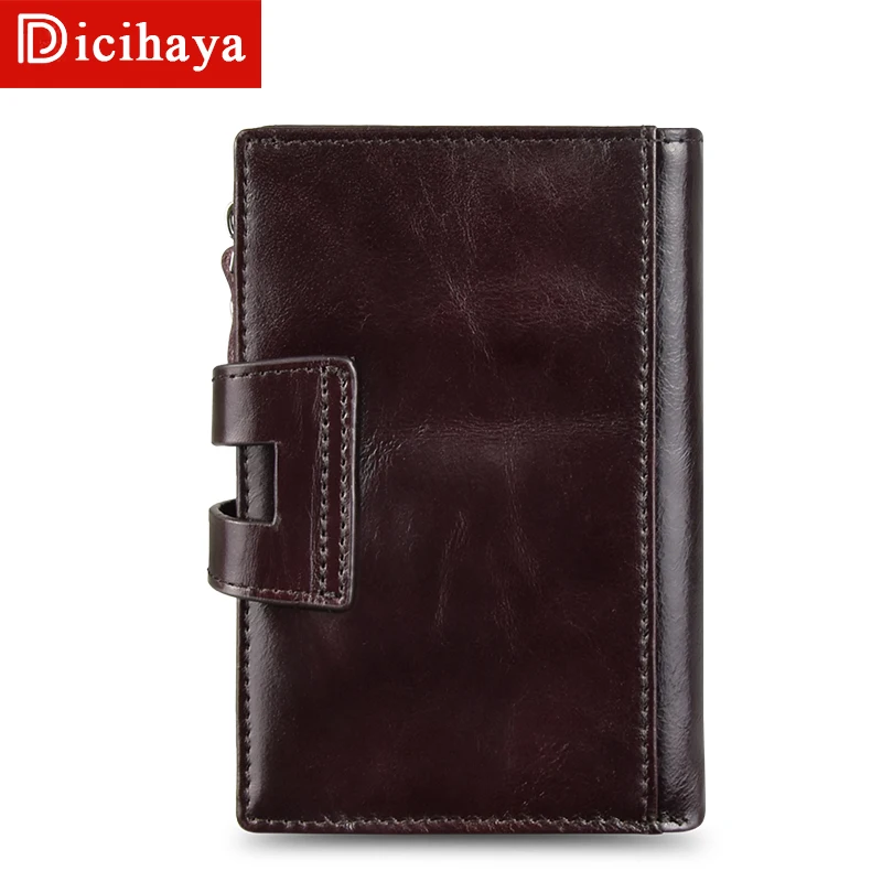 Goedkoop Dicihaya Koe Lederen Mannen Korte Portemonnee Toevallige Lederen Mannelijke Portemonnee Portemonnee Standaard Kaarthouders Portefeuilles Voor Mannen Coin Bag