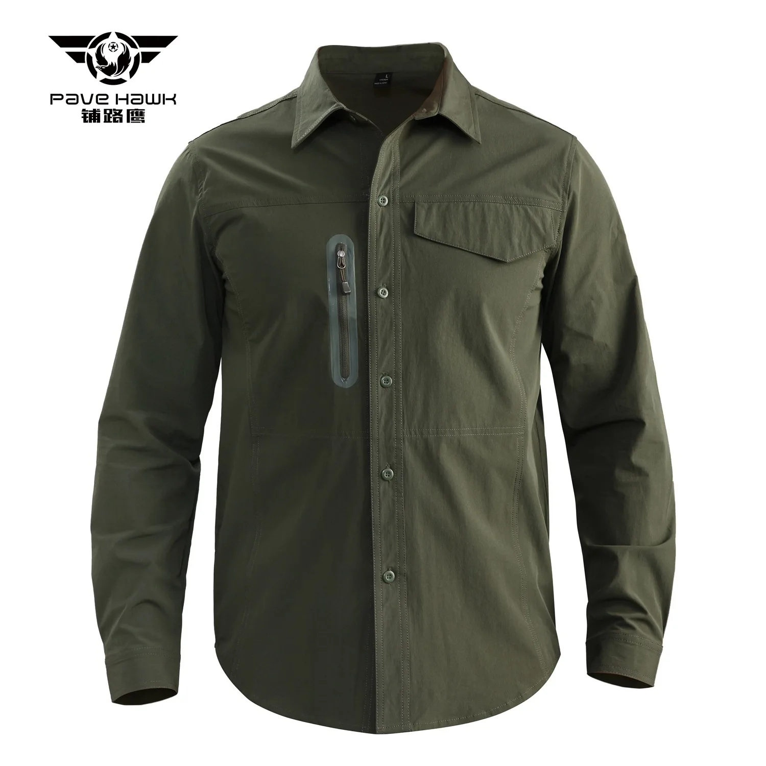rápida camisa militar ao ar livre caminhadas