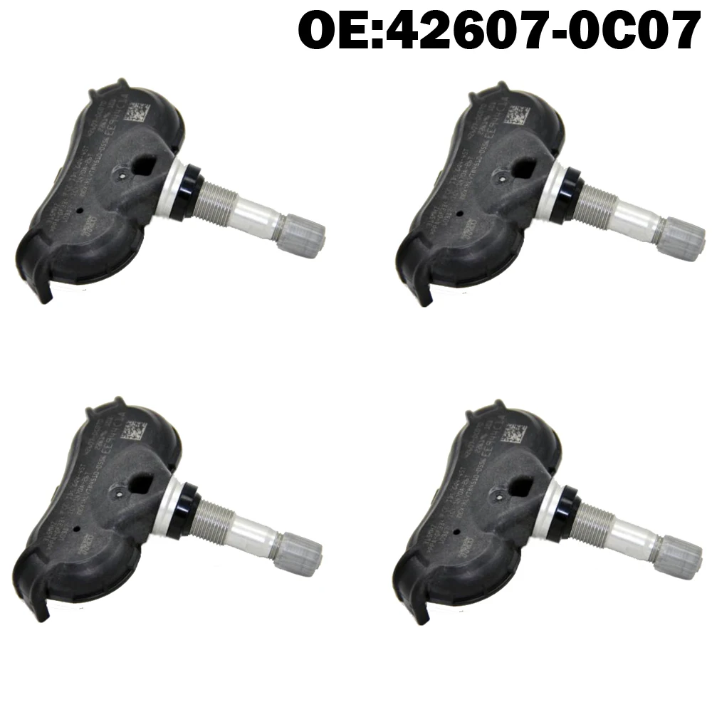 Датчик давления в шинах 4 шт. TPMS 42607 0C070 426070C070 для TOYOTA SEQUOIA 2008 + SIENNA 2007 TUNDRA 2006 +|Датчик