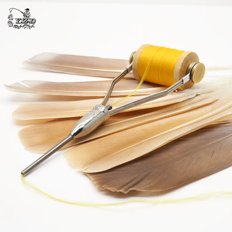 Fly Tying Bobbins Tools 2PCS Super Smooth Bobbins With Bobbin Threader