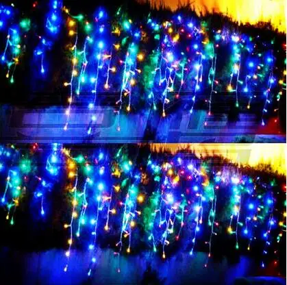 New Year 8x065m LED Cristmas Lights Outdoor Decorations Curtain LED String Light Garland Led Christmas Natal Luces De Navidad