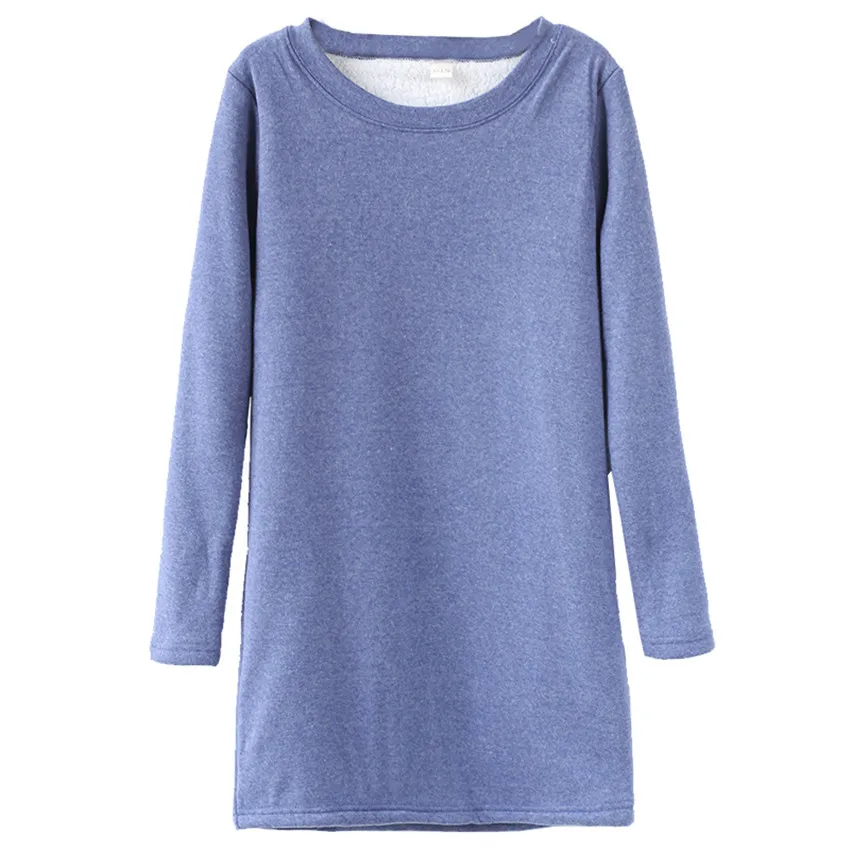 

New Autumn Big Size Women Thick Velvet T-Shirt Slim Lady Warm Cotton Tees Female Basic Tops Pullovers Winter Bottomings WZ477