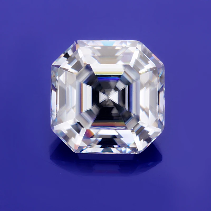 Тест Положительный EF белый цвет 7 5*7 5 мм asscher cut Moissanite свободные камни для