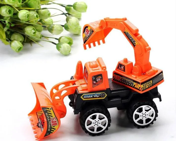 

1pc/pack children vehicle excavator toys/ Kids Toys Factory Inertia trailer Double trumpet Truck tractors toy, fast shipping