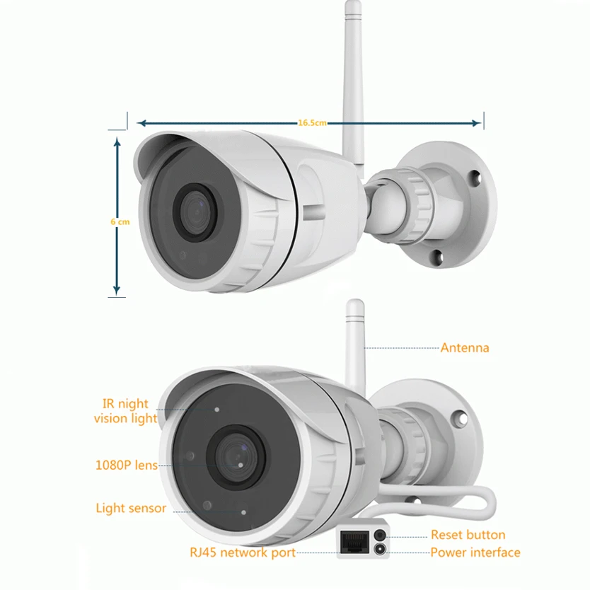 Vstarcam C17S Wi Fi IP камера 3 Мп 1080P Беспроводная P2P CCTV цилиндрическая наружная