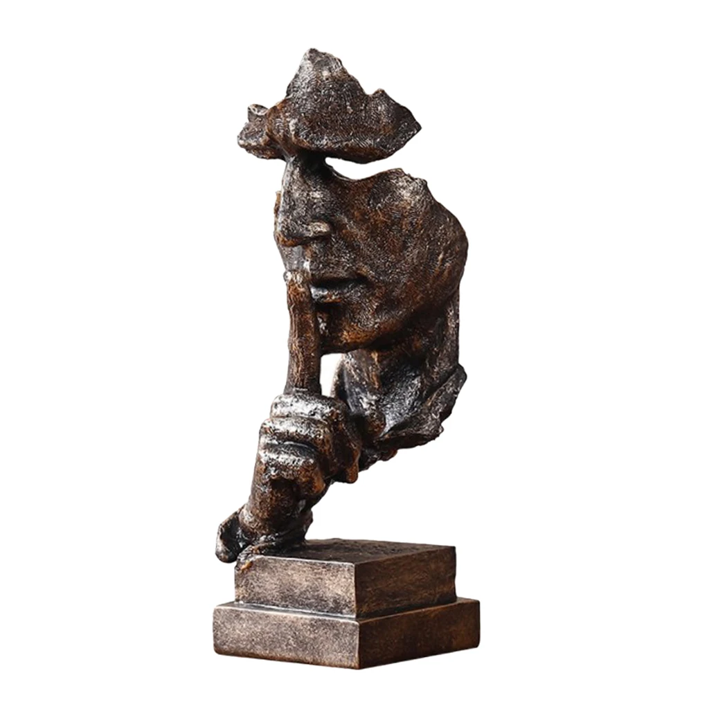 Resin Abstract Sculpture Table Statue Handicrafts for Home Office Decoration - Цвет: 1