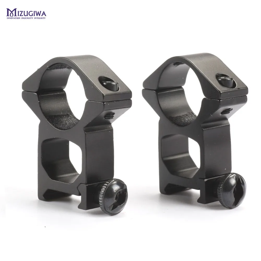 MIZUGIWA 25.4mm/1" Ring 20mm Weaver Rail See Through High Heavy Duty(HD) Scope Mount Rings Sight Pistol Airsoft