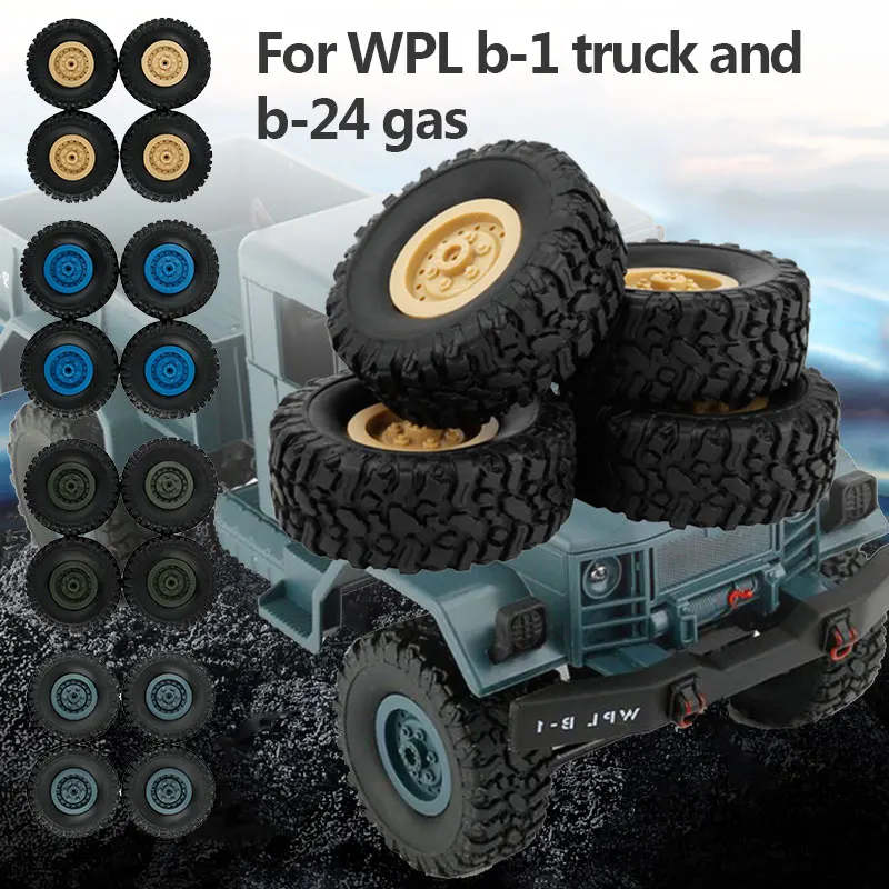 Rc Car Parts Rc Car Accessories Repair Assemble Durable Tires Toys Remote Control DIY RC Truck Parts WPL B-24