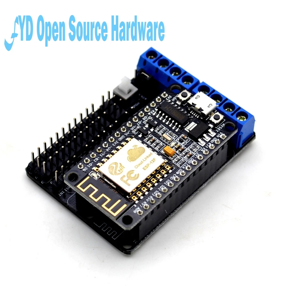 

NodeMCU Development Kit NodeMCU + Motor Shield esp wifi esp8266 esp-12e esp 12e kit diy rc toy remote control Lua IoT smart car