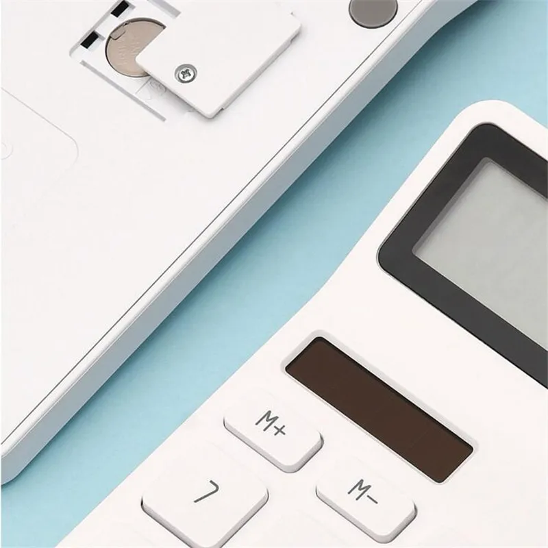 Xiaomi LEMO 12 цифровой Настольный калькулятор солнечный Двойной источник питания