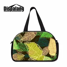 Модный dispalang женский дорожный багажный вещевой мешок листья печать дорожная сумка с Сумка для обуви унисекс багажная дорожная сумка