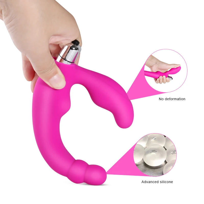 Силиконовый G Spot Butt Plug Анальный дилдо-вибратор мужской для простаты массажер