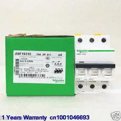 

DHL/EUB 5pcs NEW Original for Schneider IC65N 3P D10A Breaker 15-18