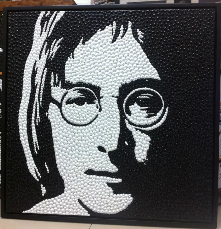 

100% HandPainted Original Texture Pushpin shape Harry Potter Pop Art Wall Art Oil Canvas Painting Modern Picture for Living Room