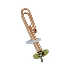 Hook Type Heat Boiler Water Heating Element 220V 3KW 88mm Ring Flange Diameter Red Copper Electric Water Heater free shipping ac 220v 4kw water boiler heating element u type tubular bundle heater