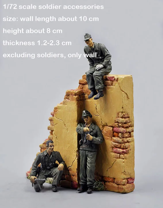 

1/72 military personnel accessories resin wall bunker scene props model scale 1:72 Scenario models