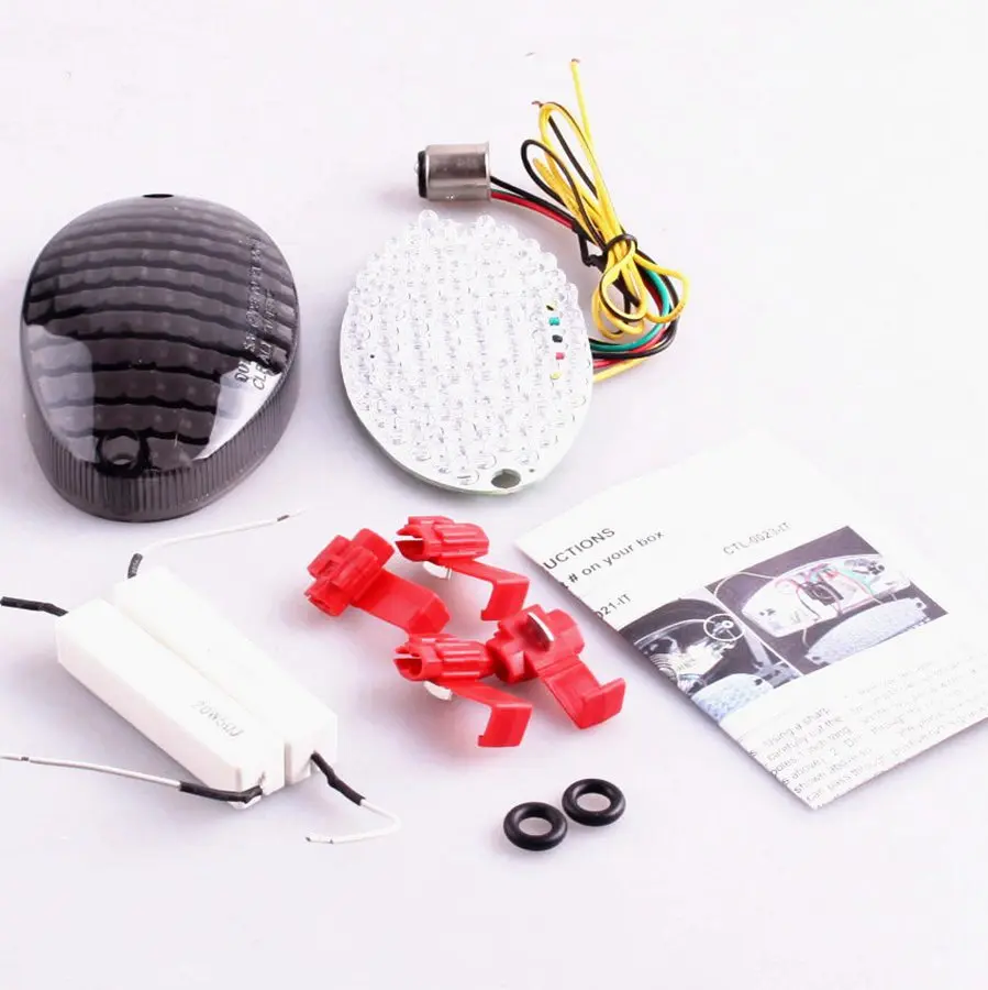 

LED Integrated LED Taillight Turn Signals For BUELL BLAST 2002-2003 /BUELL FIREBOLT 2002-2003 Smoke High Quality Plastic