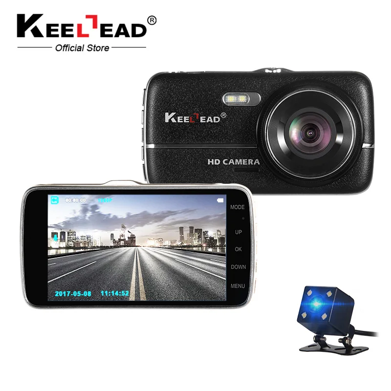 

KEELEAD Dash Cam 1080P Car DVR Camera Digital Video Recorder ADAS LDWS Dual Lens Vehicle 170D Camcorder Night Vision DashCam