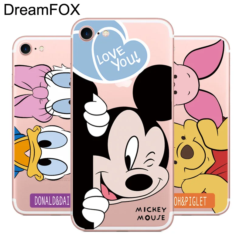 

DREAMFOX L468 Fashion Mickey Mouse Soft TPU Silicone Case Cover For Apple iPhone XR XS Max 8 X 7 6 6S Plus 5 5S SE 5C 4 4S