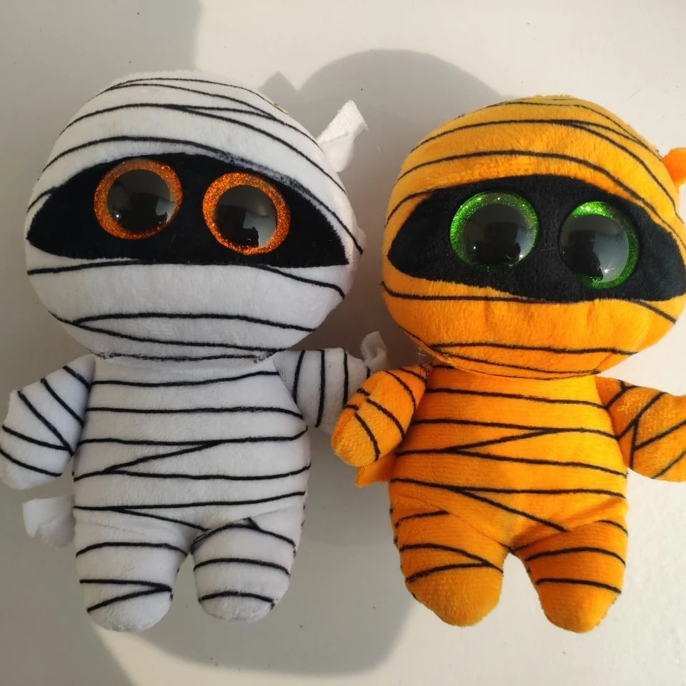 

ty collection 1 piece 15CM mask mummy soft toys stuffed animals plush toys bag kids toys gift
