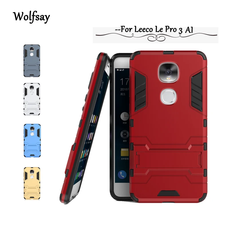 

Wolfsay For Leeco Le Pro 3 Dual AI Case Slim Robot Armor Rubber Case For Leeco Le Pro 3 AI Edition Cover X651 X650 Fundas Coque