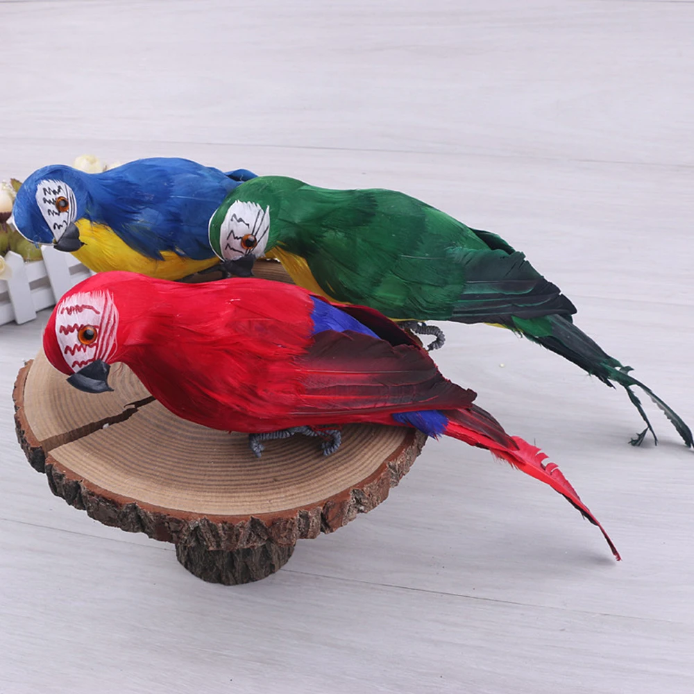 35 см ультра легкие попугаи с реальными перьями/гибкие ноги сад Моделирование реквизит птица Творческий ультра легкий вес
