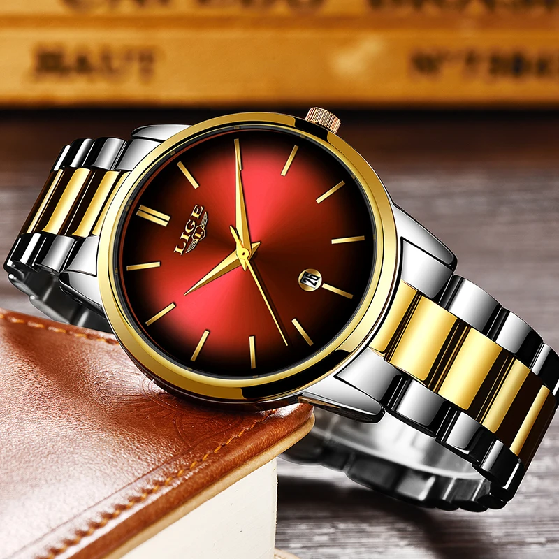 LIGE новые женские деловые Кварцевые часы Женские брендовые роскошные женские наручные часы небольшой циферблат тонкие часы для девочек Relogio Feminino