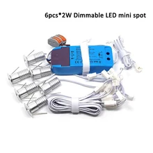 2 Вт Мини светодиодный прожектор управляемый мини светильник внутренний коридор лестницы лампа 60D Потолочный светильник 16 мм вырез оптом 2 Вт* 6 шт/комплект