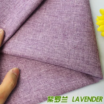 

Lavender Compound lining Linen Fabric Sofa Cushion Fabirc Sewing Cloth Outdoor Linen Blend Fabric Upholstery 58" wide Per Yard
