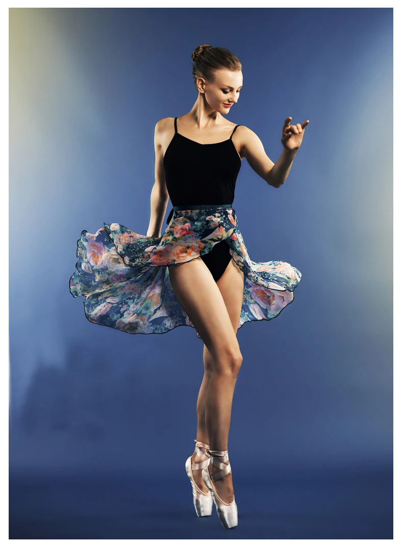 Балетная юбка для танцев для девочек, шифоновая юбка для занятий танцами для взрослых, женская одежда для занятий танцами, длинная юбка для учителя