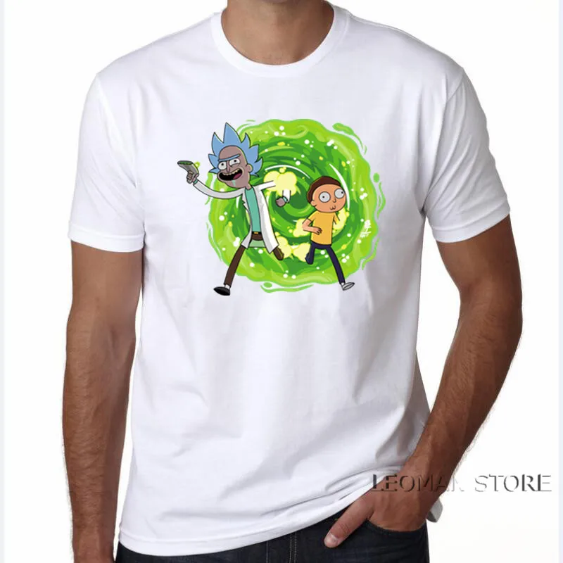 LEOMAN 2018 Short Sleeve Rick in Time and Space Men T Shirt New Fashion Doctor Who Printed T-shirt O-Neck Tops Cool Tee Shirts | Мужская