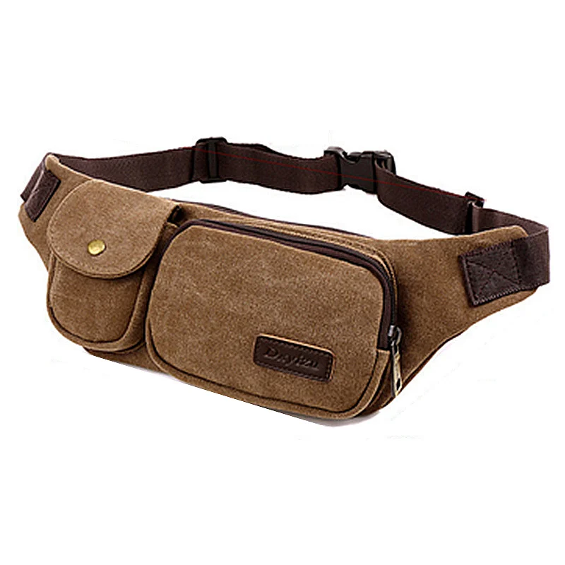 Men Canvas Outdoor Trekking Waist Bag Athletic Sports And Jogging Active Hiking Climbing Bum Hip Chest | Спорт и развлечения