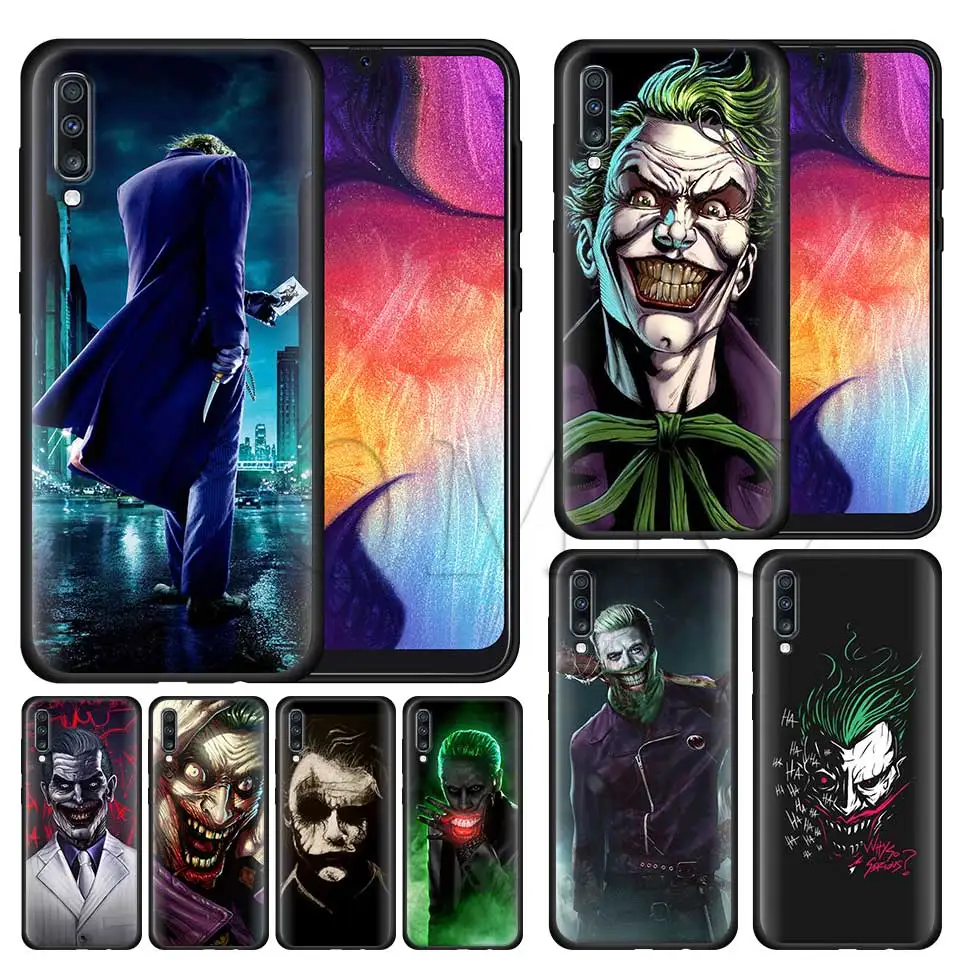 

Best Joker Photo Silicone Soft Case for Samsung Galaxy A50 A40 A70 A30 A20 A80 A6 A7 A8 Plus A9 2018 Black Case Coque