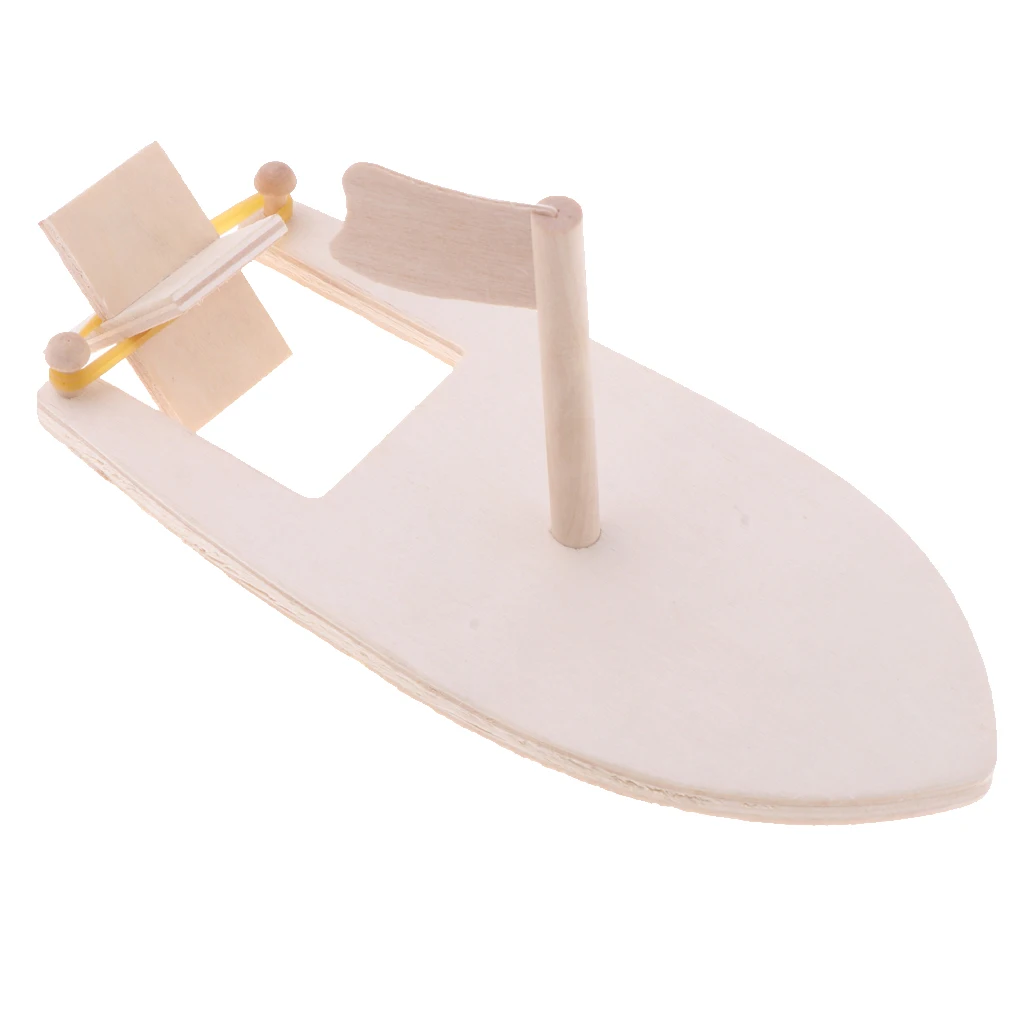 Unfinished Wood Wooden Sailboat Model for Kids Painting Craft Children Toys for Painting Wood Crafts