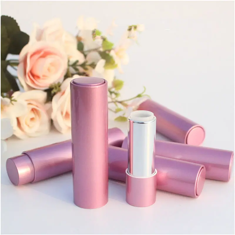 Pink Lipstick Tube, DIY Empty Lip Balm Container,Plastic Lip Rouge