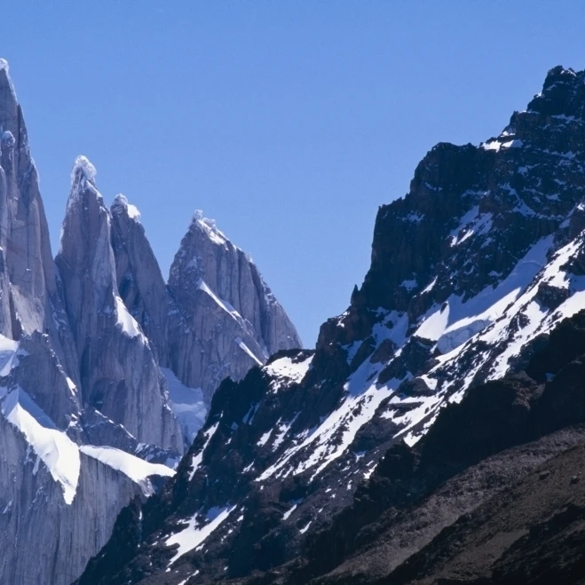 Snow Covered Mountains Poster Print (38 x 24)