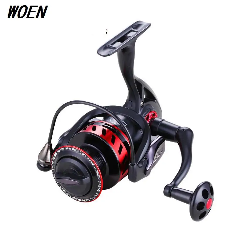 

WOEN GSB5000-7000 type All metal Spinning wheel 15BB Sea fishing Fishing reel CNC crank Braking force 8KG