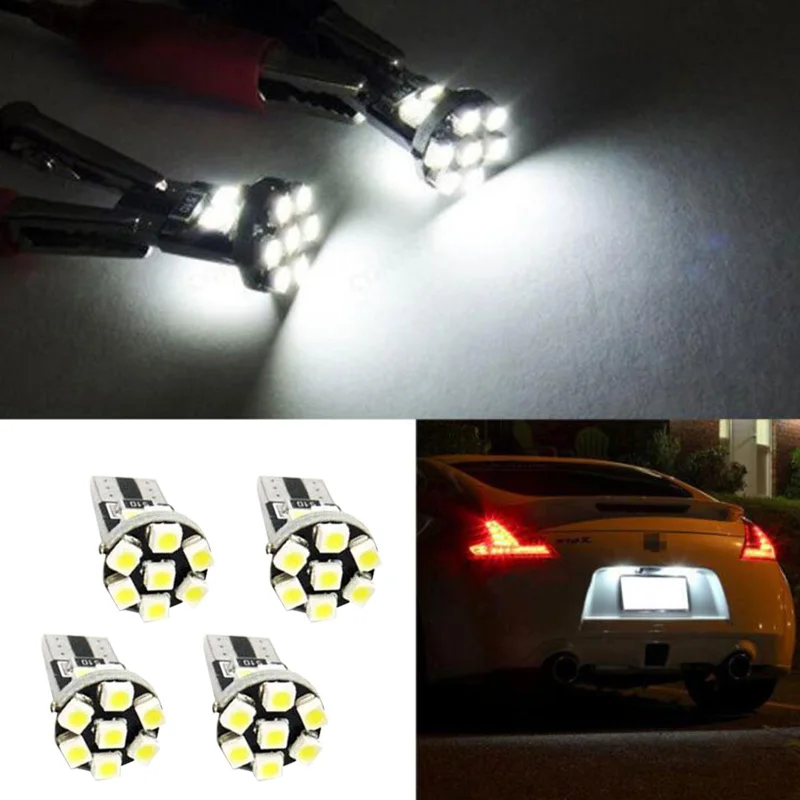 

Car LED License Plate Lights Decode Small Light Canbus Turn Lights White