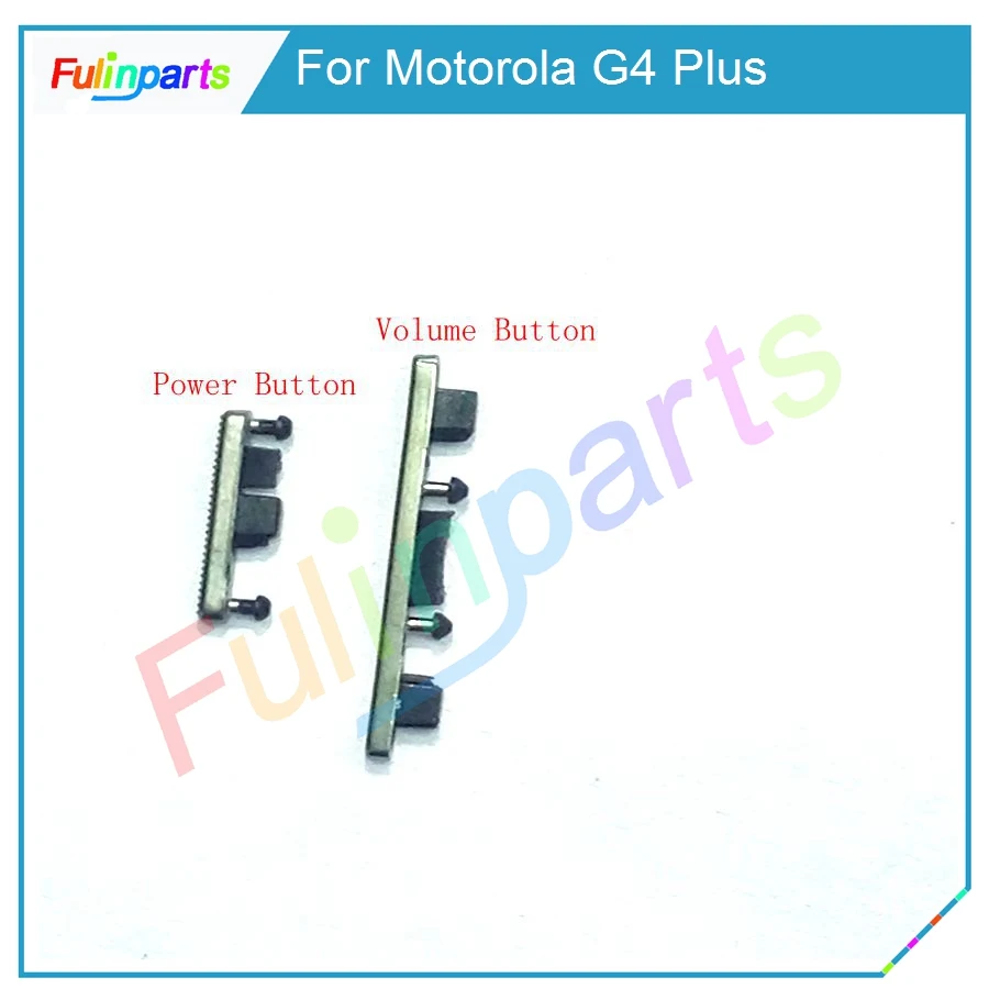 

For Motorola MOTO G4 Plus XT1644 XT1622 Volume Power Button + Volume Button Side Button Replacement Parts Silver/Black