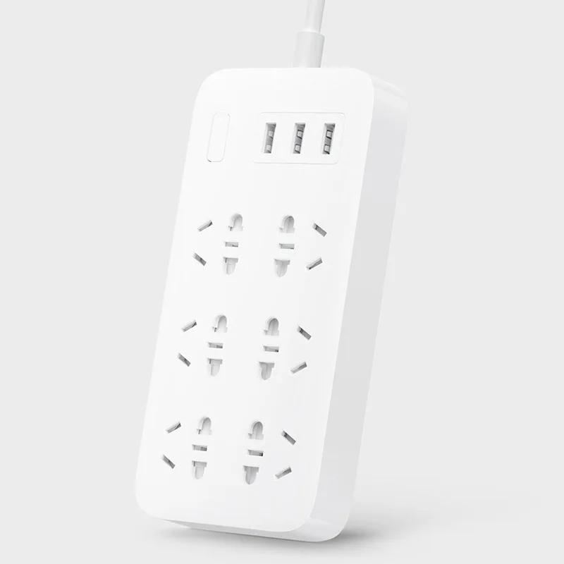 

Original Xiaomi Mi Smart Power strip Outlet Socket Updated version 3 USB Extension Socket Plug with Socket 6 AU Standard Socket