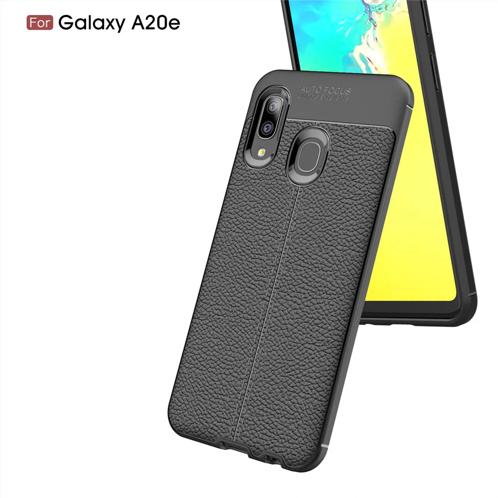 Роскошный мягкий чехол для телефона samsung Galaxy A20e Кожаный противоударный |