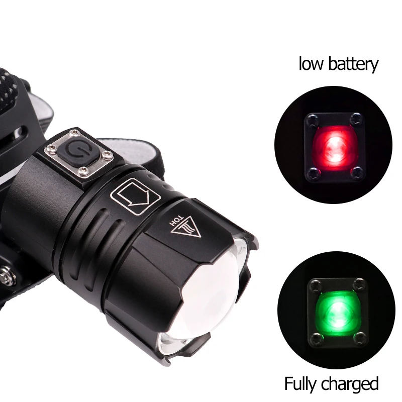 Новое поступление оригинальный светодиодный налобный фонарь CREE Xlamp XHP70.2 7800 лм