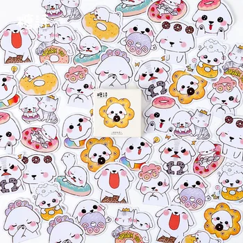 

Cute Foodie dog Decoration Adhesive Stickers Diy Cartoon Stickers Diary Sticker Scrapbook Kawaii Stationery Stickers