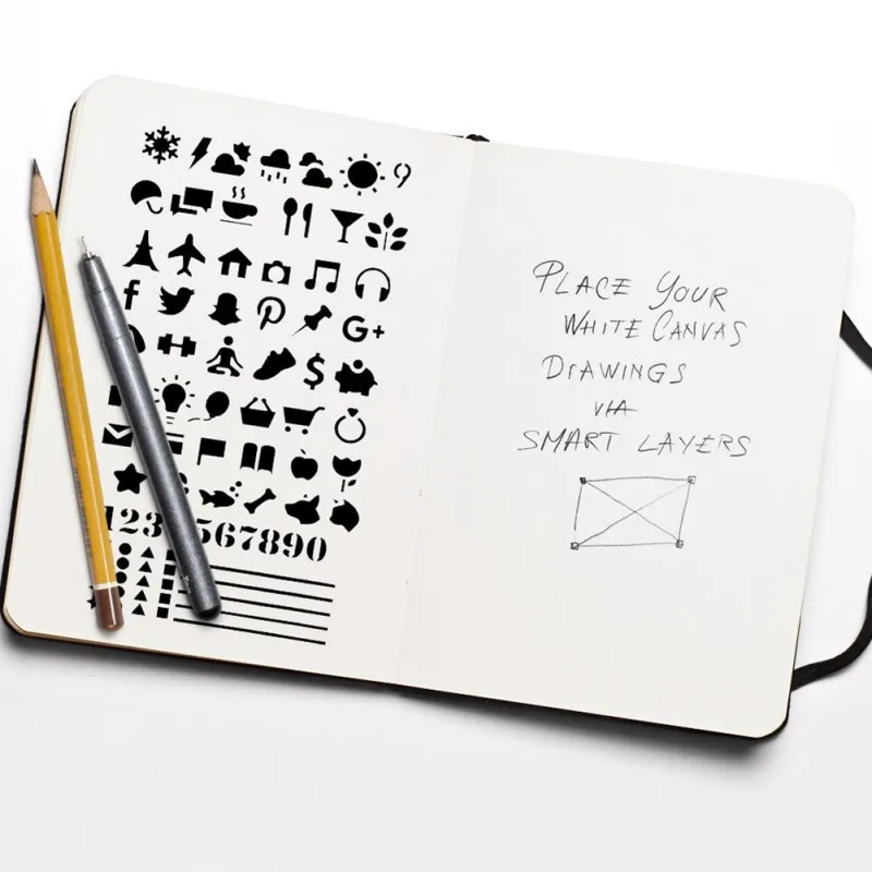 12-Pcs-bullet-Journal-Stencil-Set-cutting-dies-DIY-Drawing-Template-for-Diary-Notebook-Scrapbook-Paper (2)