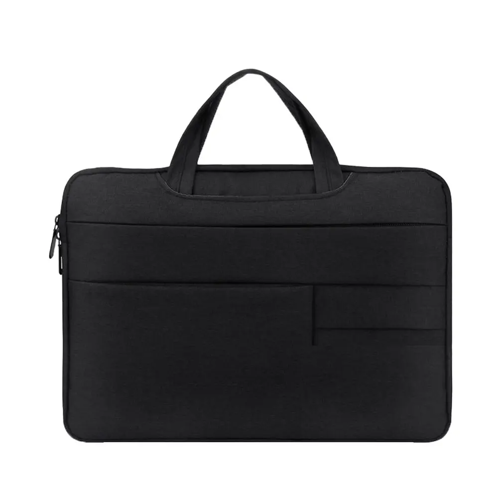 

Black Business Style Fashionable Laptop Notebook Sleeve Case Carry Bag Shockproof Handbag Suitable For Macbook