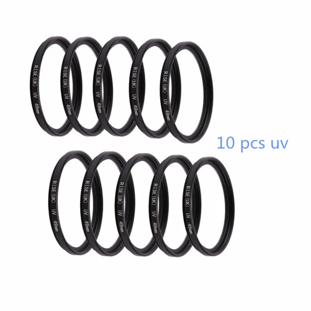Special Price 10 PCS Camera Filter  49mm/52mm/55mm/ 58mm/62mm/ 67mm/72mm/ 77mm/ 82mm UV Filter For Canon Nikon DSLR Camera Lens               
