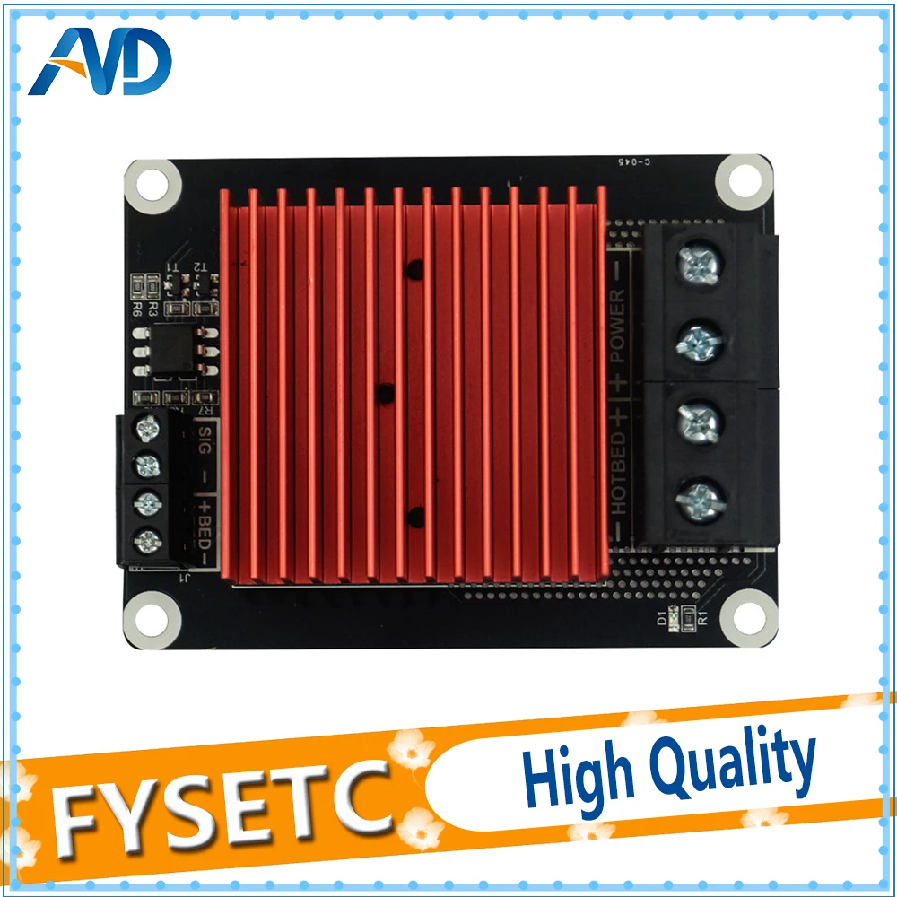 Heatbed/Extruder 30A 5 24v Red Huge Heated Sinks Heating Controller MOS