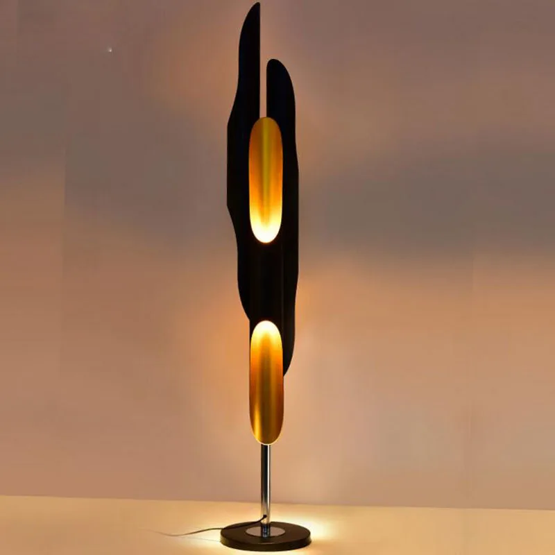 Creative personality bamboo three floor lamp postmodern minimalist
floor lamp hotel oblique aluminum bamboo led floor lamps led